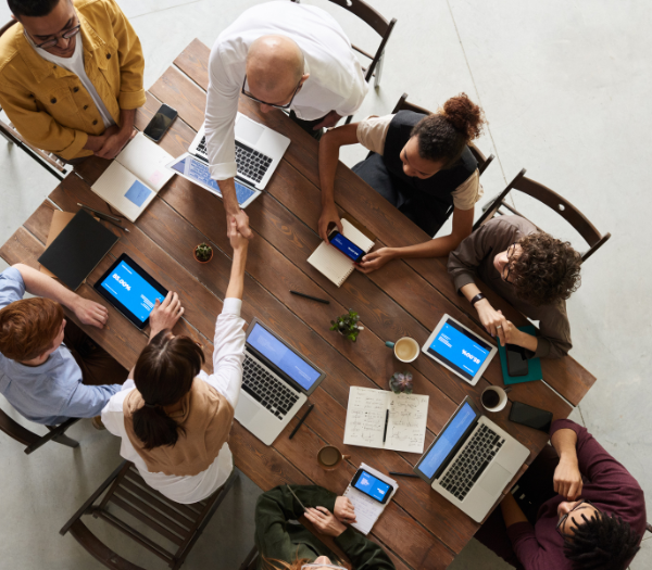 A cybersecurity tabletop exercise taking place